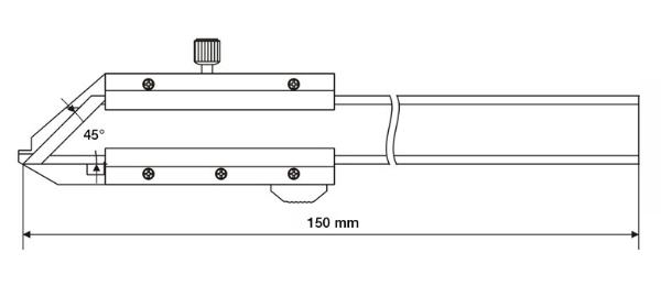 Special analog skjutmått 45° 0-50 x 0,02 mm